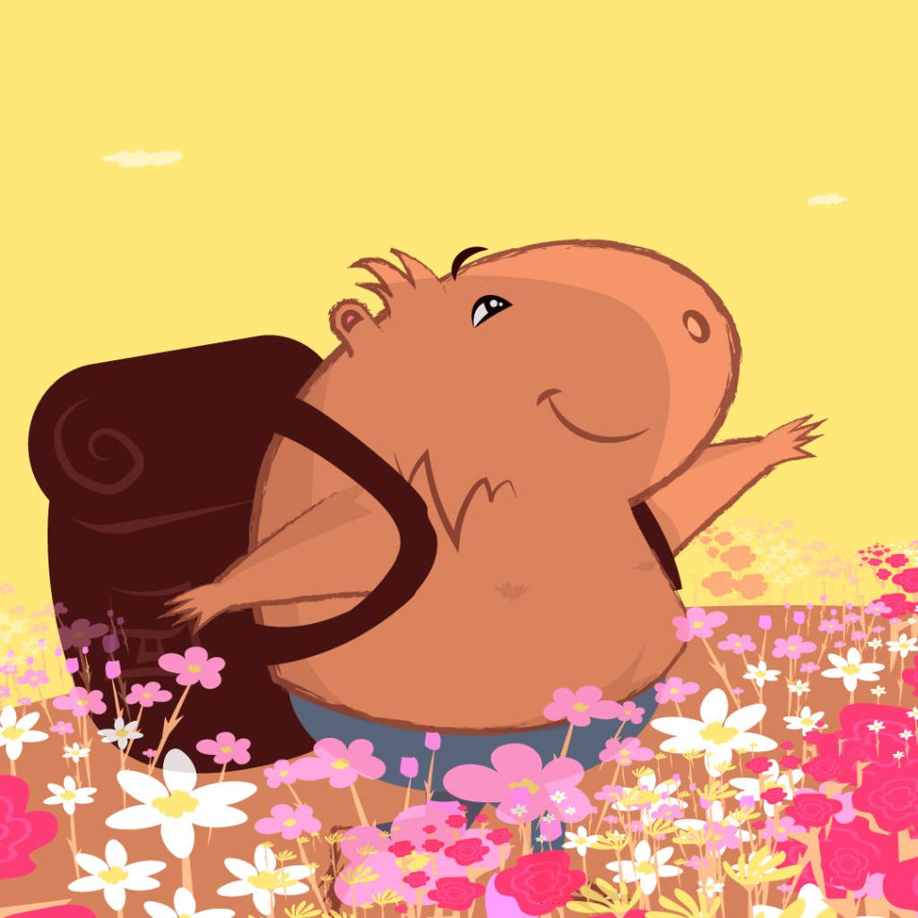 Rivergo uma capivara que vem conquistando adultos e crianças (Instituto Life&nbsp;Coaching)