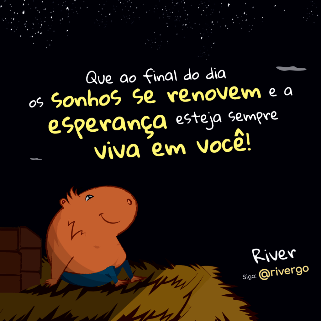 Que ao final do dia os sonhos se renovem e a esperança esteja sempre viva em&nbsp;você!