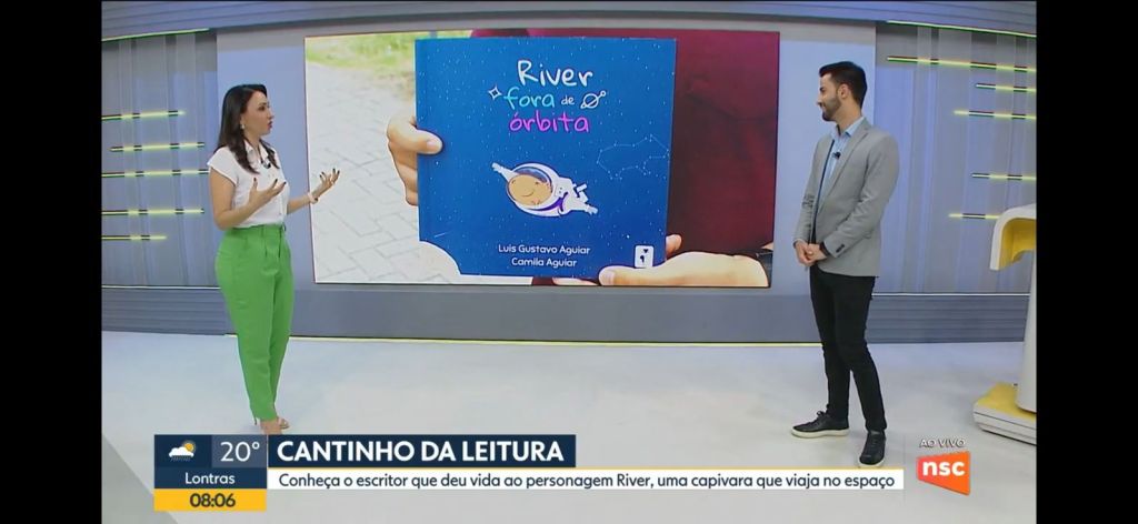 Nossa participação no Bom Dia SC – Cantinho da Leitura!&nbsp;📚✨